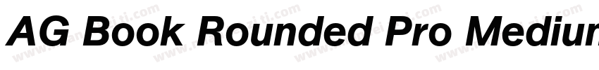 AG Book Rounded Pro Medium字体转换